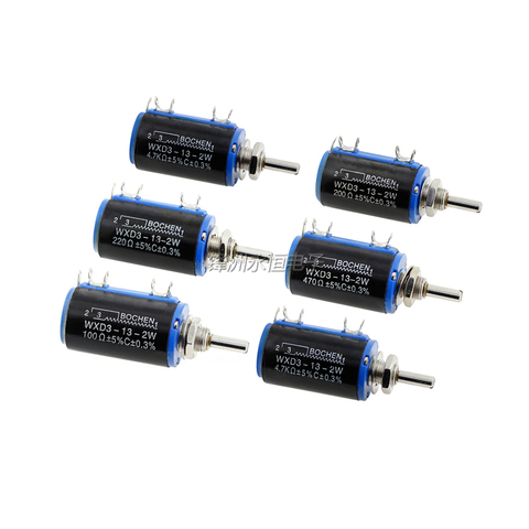 1PCS  WXD3-13-2W  Precision Multi-Turn Potentiometer  1K/2.2K/3.3K/4.7K/10K/22K/47K/100K ► Photo 1/3