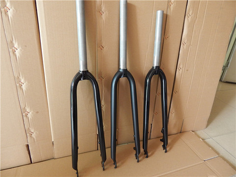 2022 New steel MTB road bicycle front fork / dead flying bicycle fork 26er 27.5er 700C 1-1/8 disc brake road Fork bicycle parts ► Photo 1/6