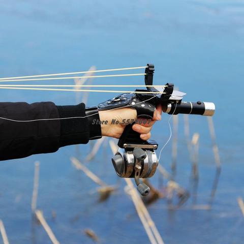 Professional Fishing Slingshot Set Powerful Fishing Catapult Laser Slingshot Super Strong Slingshot Outdoor Hunting Shooting ► Photo 1/4