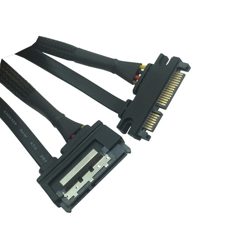 Sata Extension Cable SATA 22 Pin Male To Female SATA 3 III 22 Pin Male to Female 7+15 Pin SATA Data Power Combo 0.3M 0.5M ► Photo 1/5