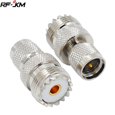 1pcs Connector mini UHF PL259 Male to UHF SO239 Female RF Coax Adapter ► Photo 1/6