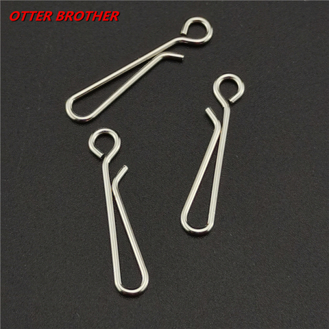 50pcs /lot Hanging Fishing Snap Swivels 0#-5# B Fishing Connector Barrel Stainless Steel Snaps Fish Carp Fly Tools Accessories ► Photo 1/6