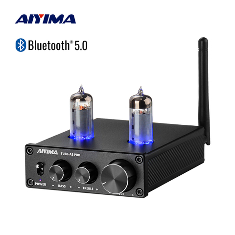 AIYIMA 6K4 Vacuum Tube Amplifier Preamplifier Bluetooth 5.0 Bile Pre AMP Vacuum Tube Preamp With Treble Bass Tone Adjustment ► Photo 1/6