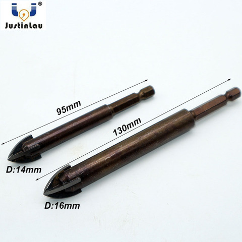 14/16mm Tungsten Carbide Glass Drill Bit Set Alloy Carbide Point with 4 Cutting Edges Tile & Glass Cross Spear Head Drill Bits ► Photo 1/5