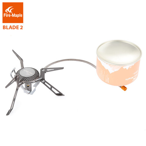 Fire Maple Titanium Gas burners Blade 2 Ultra Light 135g Gas Stoves Cooker With Pre-heat Tube Outdoor Camping Remote Gas Stove ► Photo 1/6