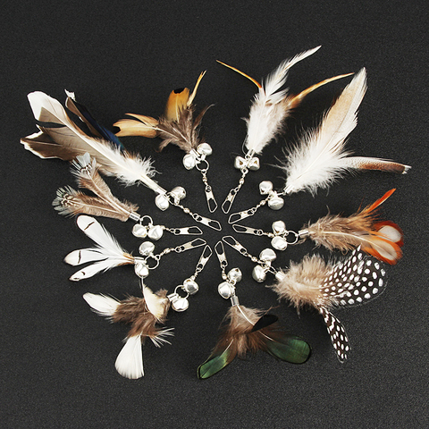 10pcs Short Feather Cat Toy DIY Replace Cat Teaser Stick Replacement Pet Toy Accessories ► Photo 1/6