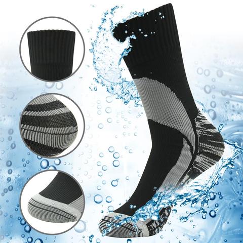 RANDY SUN Waterproof Socks Breathable Windproof SGS Outdoor Sports Hiking Trekking Skiing Climbing Fishing 1 Or 2 Pairs ► Photo 1/6