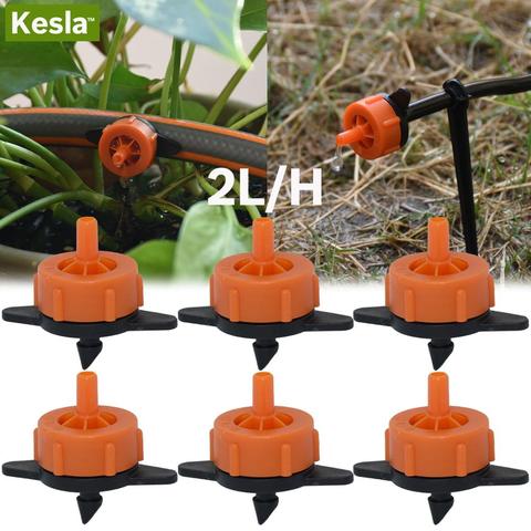 50PCS Adjustable Flow 2L/4L/8L Pressure Compensating Emitter Dripper Garden Drip Irrigation System Spay Nozzle Greenhouse ► Photo 1/6