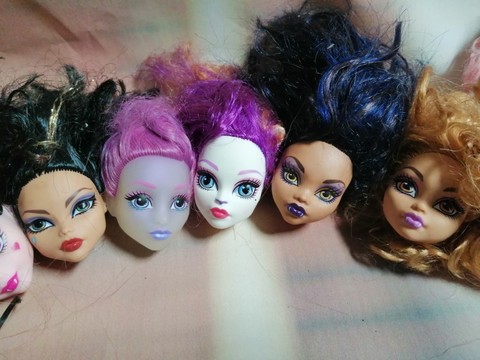 Rare Collection Makeup monsters high school Ever After High Doll Head Girl Dressing DIY Toy Parts Children Christmas Gift Favor ► Photo 1/5