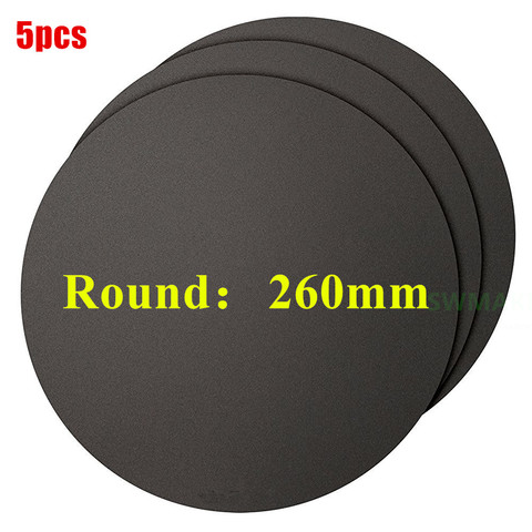 5pcs Diameter 260mm Round Build Plate sticker Heat Bed Build Surface DIY Kossel/Delta 3D Printer parts ► Photo 1/2