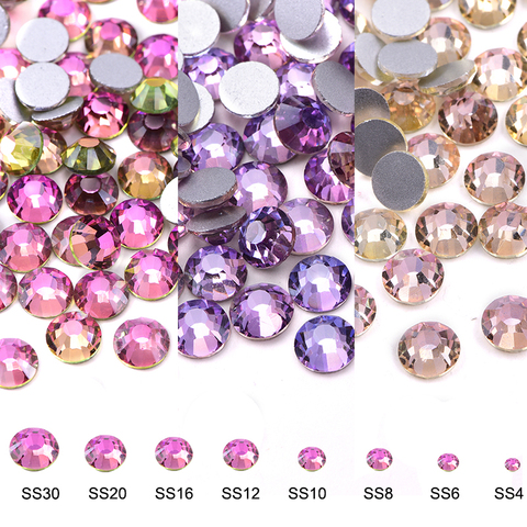 Silk Crystal SS3-SS40 Non Hot Fix Rhinestones FlatBack Strass Sewing & Fabric Garment Glittering Stones for DIY Decoration B3916 ► Photo 1/6