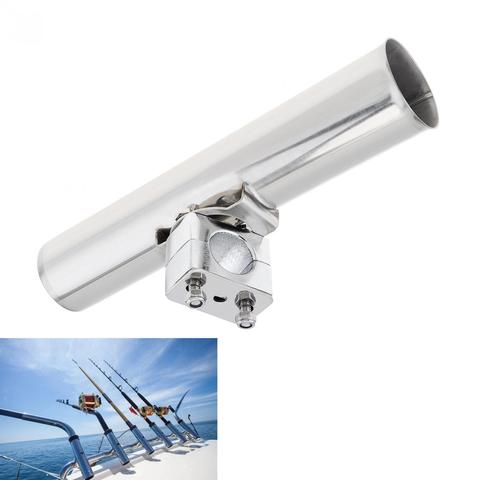 Stainless Steel Fishing Rod Stand Bracket Fishing Tackle Tool Adjustable Direction Rod Holder for Boat/Canoe Kayak Handrail ► Photo 1/6