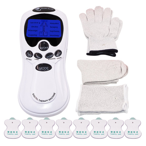 Electric Tens Massager Body Acupuncture Massager Muscle Stimulator Digital Therapy Machine 8 Electrode Pads Massage Socks Gloves ► Photo 1/6