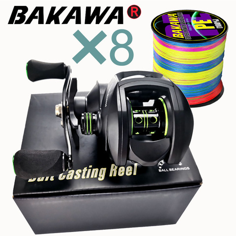 New  Baitcasting Reel High Speed 8:1:1 Gear Ratio 17+1BB Fresh Saltwater Magnetic Brake System Ultralight Fishing ReeL 2000 Seri ► Photo 1/6