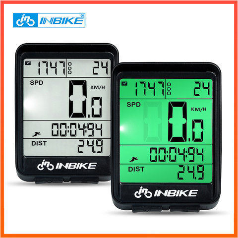 INBIKE Bicycle Computer Bike Wireless and Wired Stopwatch MTB Cycling Odometer Multifunction LED Backlight Speedometer ► Photo 1/1