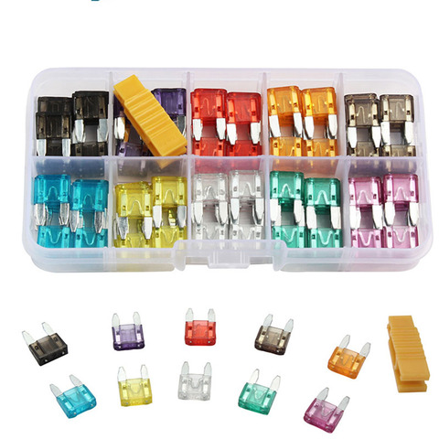 120Pcs Profile Small Size Blade Car Fuse Assortment Set for Auto Car Truck 2/3/5/7.5/10/15/20/25/30/35A Fuse with Plastic Box ► Photo 1/6
