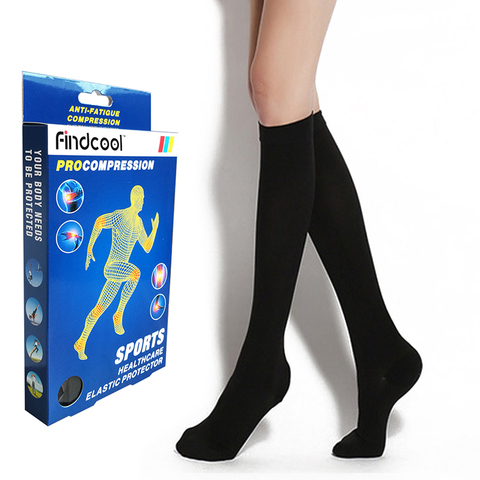 YISHENG 34-46mmHg Medical Knee High Compression Socks Closed Toe  Graduated Compression for Varicose Veins ► Photo 1/6