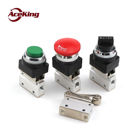 Mov-02 pneumatic valve manual valve air valve switch air control valve button valve roller stroke limit mechanical valve MOV-01 ► Photo 1/6