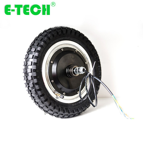 E-tech 12 inch 250W 350W 400W single shaft double shaft e-bike hub motor wheel ► Photo 1/6