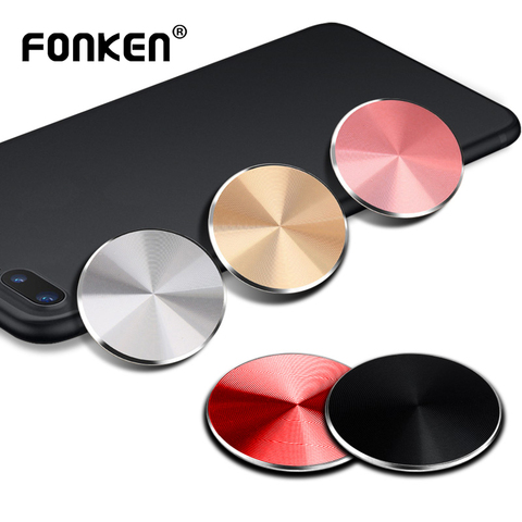FONKEN Metal Plate Disk for Magnet Car Phone Holder Ultra Thin Iron Sheet For Iphone 12 11 8 Magnetic Phone Holder Accessories ► Photo 1/6