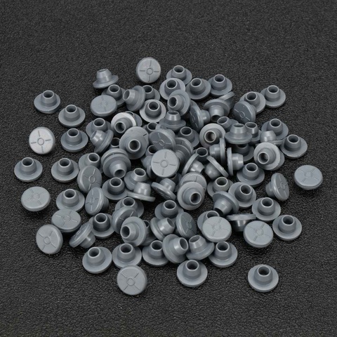 100Pcs Rubber Stoppers Self Sealing Injection Ports Inoculation Medical For 13mm Glass Bottles Vials Opening Sealing Organizer ► Photo 1/6