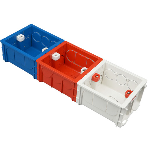 Wall Switch Socket Junction Box Type 86 Splicing Cassette PVC Concealed Bottom Box Wire Plastic Cases ► Photo 1/6