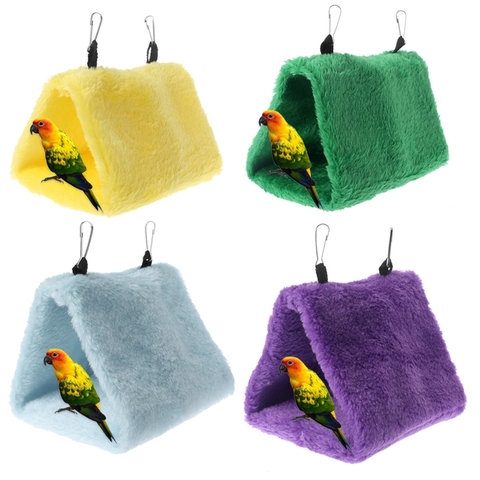 Pet Parrot Hammock Bird Hanging Bed House Plush Winter Warm Cage Nest Tent ► Photo 1/6