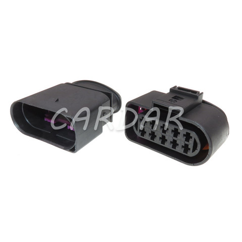 1 Set 10 Pin 1J0973835 1J0973735 3.5mm Auto Temp Sensor Plug Deflation Valve Copnnector Waterproof Headlight Socket For VW Audi ► Photo 1/6