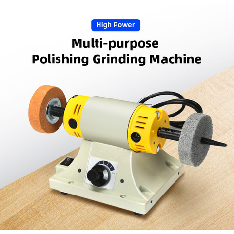 Jade Cutting Machine Small Table Mill Adjustable Speed Mini Polishing Machine For Jewelry Motor Tool Lathe Bench Grinder Kit ► Photo 1/6