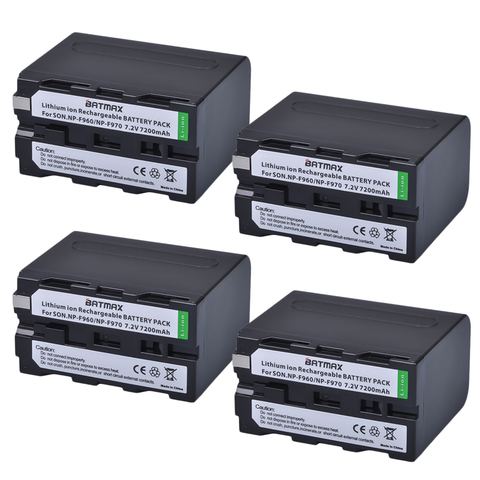 Batmax NP-F970 F960 F970 NP-F960 Battery akku for Sony NP-F550 NP-F770 NP-F750 PLM-100 CCD-TRV35 MVC-FD91 MC1500C L10 ► Photo 1/5