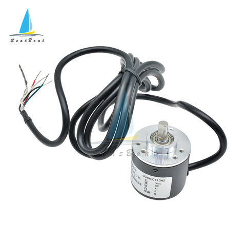 360/600 Pulse Incremental Optical Rotary Encoder AB Two-phase 5-24V Incremental Optical Rotary Encoder 360/600 P/R ► Photo 1/6