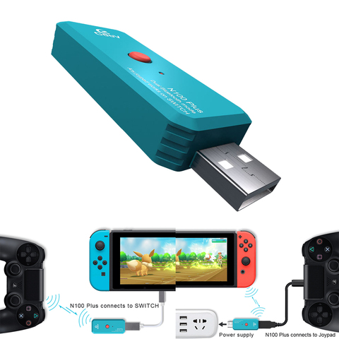 natuurlijk burgemeester patrouille Mini USB Gamepad Receiver Wireless Bluetooth Game Controller Adapter for  Nintendo Switch Con Wi iU PS4 Xbox One Consoles - Price history & Review |  AliExpress Seller - Incomparable Accessories Store | Alitools.io
