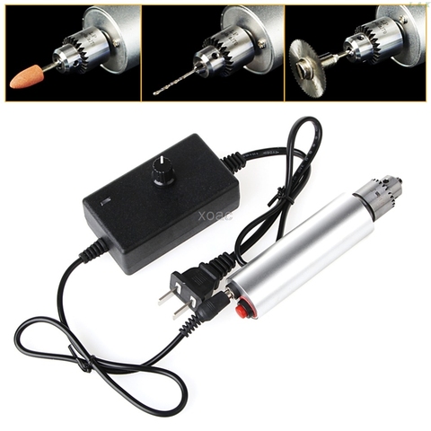 DC 3V-24V Mini Electric Hand Drill Rotary Tool DIY 385 Motor w/ 24V Power Supply   M08 dropship ► Photo 1/6