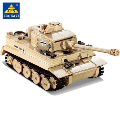 995Pcs Military German King Tiger Tank Cannon Toy Building Blocks Sets ARMY Soldiers DIY Bricks Educational Toys for Children ► Photo 1/4