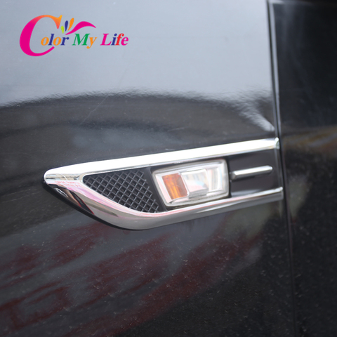Color My Life 2Pcs Car Side Signal Turn Lamp Light Turning Lights Cover Trim Sticker for Opel Corsa D 2009 - 2014 Accessories ► Photo 1/6