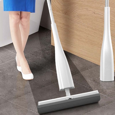Automatic Self-Wringing 360 Degree Rotating Flat Mop with PVA Sponge Mop Heads Free Hand Washing for Bedroom Floor Clean ► Photo 1/6