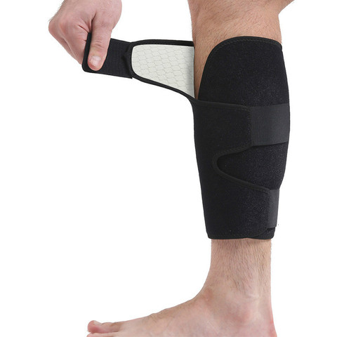 1 Piece Neoprene Compression Calf Sleeve Adjustable Calf Support Sport Football Running Leg Protection Sleeve Cover Shin Wrap ► Photo 1/6