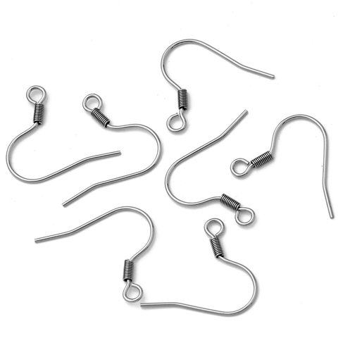 (Never Fade) 100pcs/lot 20x17mm Stainless Steel DIY Earring Findings Clasps Hooks Jewelry Making Accessories Earwire -Y4-32 ► Photo 1/2