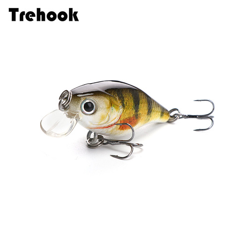 TREHOOK 4cm 4g Mini Crankbait Fishing Lure Pike Wobblers For Fish Artificial Bait Hard Trout Lure Minnow Fishing Tackle Lures ► Photo 1/6