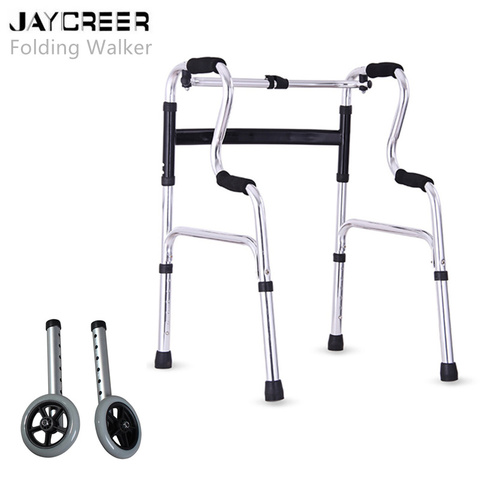 JayCreer Folding Walker With Wheels Or No Wheels ► Photo 1/6