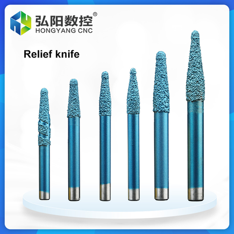 1PCS cone ball compound milling cutter granite bluestone carving knife CNC solid carbide welding stone cutter ► Photo 1/6