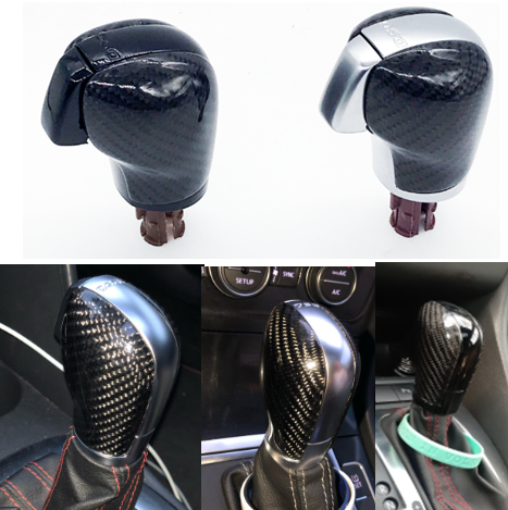 CHESHUNZAI DSG carbon fiber gear knob head gear shift knob for V W passat CC Golf 6  Jetta MK6 GLI Scirocco Car modification ► Photo 1/6