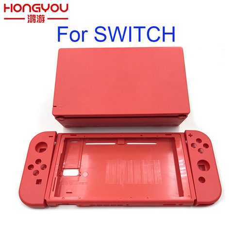 Original Limited Edition Back Case Rear Cover Panel Frame For Nintendo Switch Mario Console & Joy-con Housing Case ► Photo 1/6