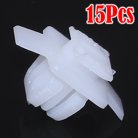 15Pcs 91513SMGE11 Wing Wheel Arch Trim Clips Surround Garnish fit for Honda Civic CRV Car Front White Nylon Clips Accessories ► Photo 1/6