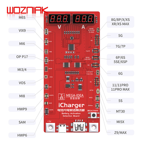 Qianli Mega Idea Icharger Battery Charging Activation Test Board Button Activation Over Discharge for iphone 5-11promax Android ► Photo 1/6