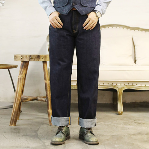 Red Tornado Japan Imported 12oz Selvedge Denim Jeans For Men Loose Straight Fit ► Photo 1/6