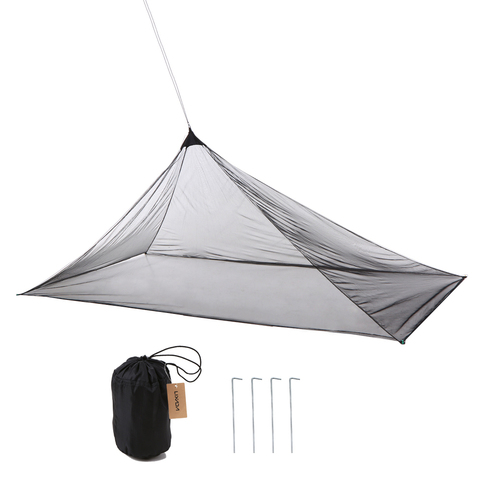 Lixada Camping Tent Ultralight Mosquito Repellent Mesh Net Outdoor Insect Bugs Shelter Pyramid Mesh Net Camping Tent Outdoor ► Photo 1/6
