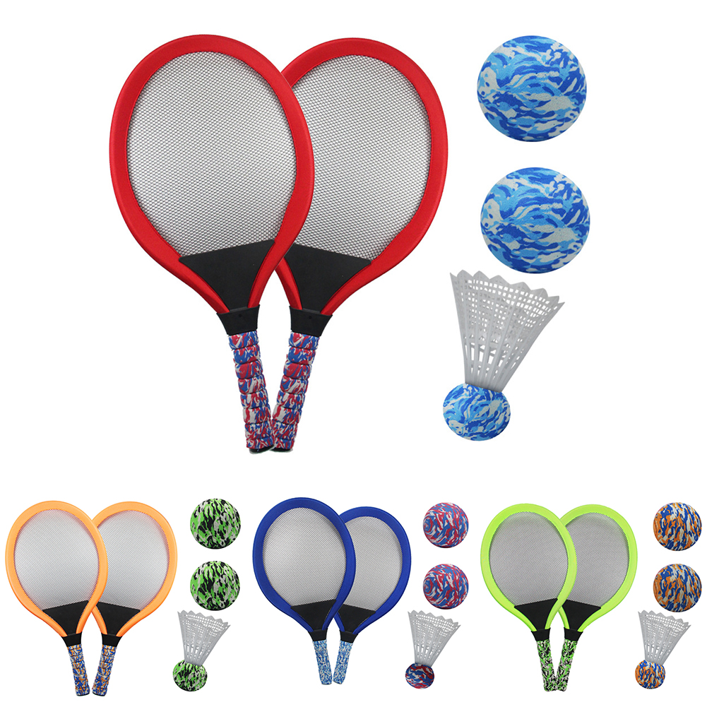 1 Set of Badminton Tennis Rackets Set Parent-Child Game Toys for Kids Sports 