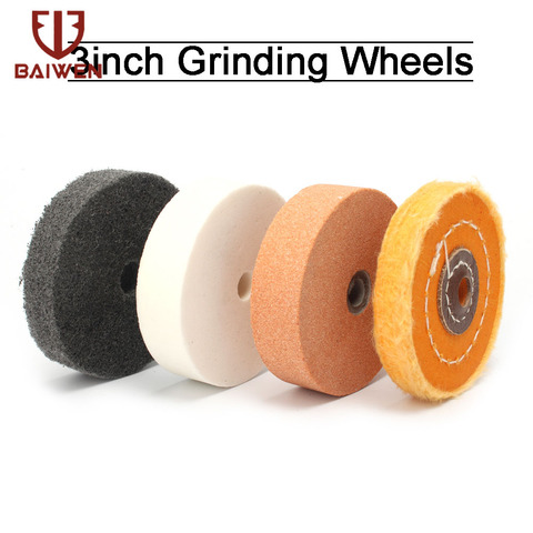 75mm 3'' Bench Grinder Grinding Wheel Ceramic Nylon Felt Polishing Wheels For Metal Marble Stone Polishing Abrasive Rotary Tools ► Photo 1/6