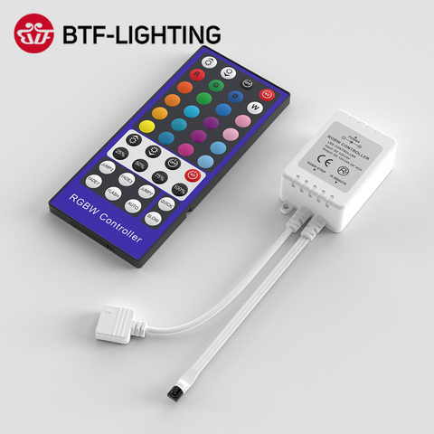 DC12-24V RGBW Controller Dimmer 40Key 5Pins IR Remote Control 4 Channels LED Controller For SMD 5050 RGBW RGBWW LED Strip Lights ► Photo 1/6